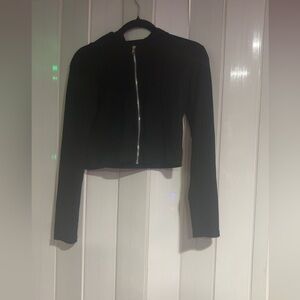 New never worn Forever 21 Black Cropped Hoodie